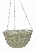 Hanging basket wilg grijs