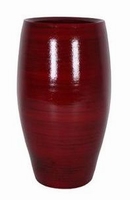 Keramieken vaas Cresta rood 30 cm