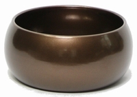 Keramieken plantenschaal Bowl round bronze