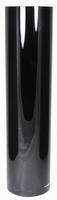 Cilinder vaas zwart glas &Oslash; 15 cm 60 cm hoog