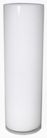 Cilinder vaas wit glas &Oslash; 15 cm 60 cm hoog