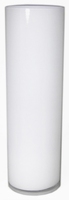 Cilinder vaas wit glas &Oslash; 15 cm 60 cm hoog