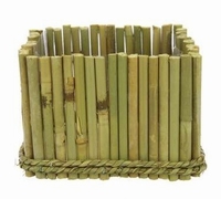 Vierkante Bamboe schaal