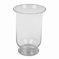 Windlicht glas transparant glas &Oslash; 15 cm 