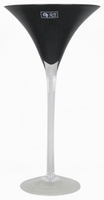 Martini glas Sigma zwart 50 cm