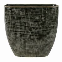 Keramieken planter Lotte old green