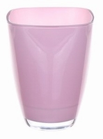 Glaspot gekleurd light pink heavy glas