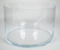 Cilinder vaas glas &Oslash; 40 cm met een hoogte van 24 cm
