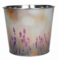 Zinken pot met lavendel print veld motief