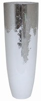 Plantenbak Luxe Lite Glossy wit bladzilver 115 cm