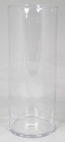 Cilinder vaas glas &Oslash; 19 cm met een hoogte van 50 cm