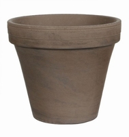 Eenzaamheid Theoretisch Fahrenheit Terracotta pot Stan grijs basalt 26 cm