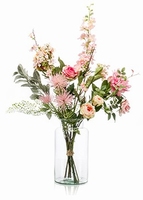 Kuntsbloemen boeket XL Pretty Pink 80 cm