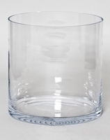 Cilinder vaas glas &Oslash; 34 cm met een hoogte van 35 cm
