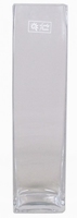 Accuvaas glas langwerpig smal 40 cm hoog heavy glas