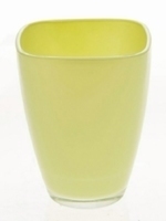 Glaspot gekleurd anijs en hemlock groen heavy glas