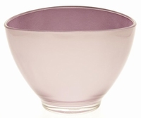 Glaspot ovaal purple metallic heavy glas