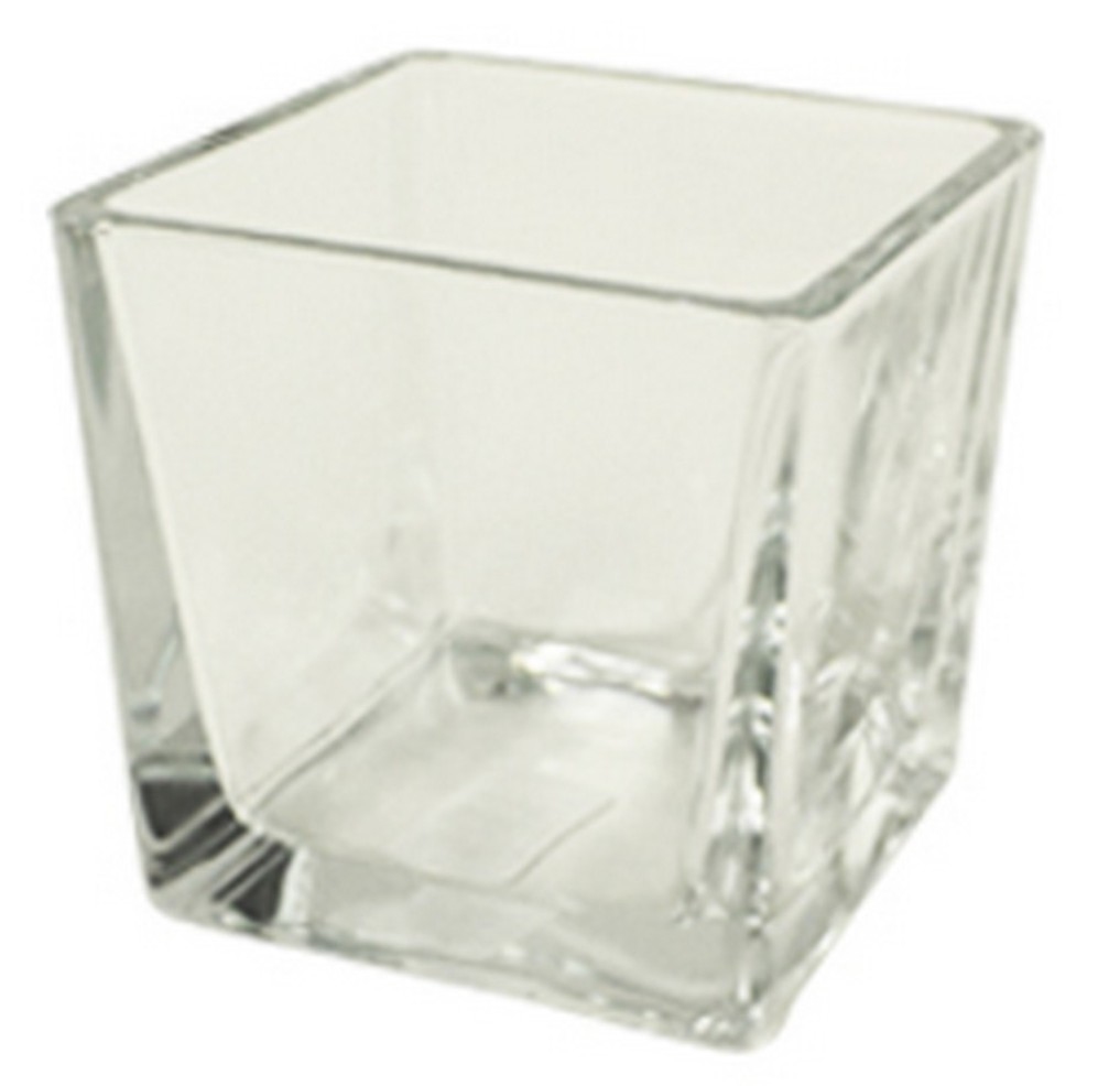 Accubak glas vierkant konisch heavy glas 14 cm