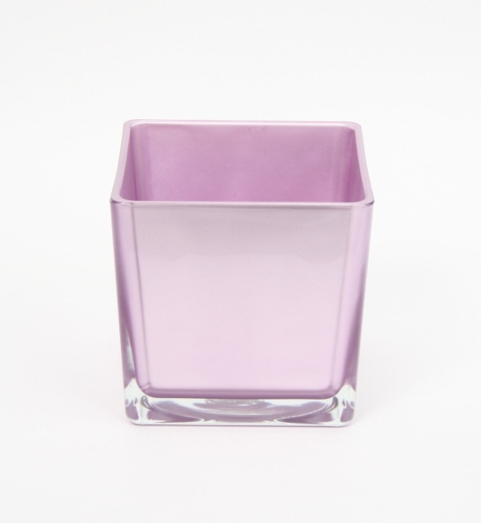 Accubak van gekleurd glas metallic lila heavy glas