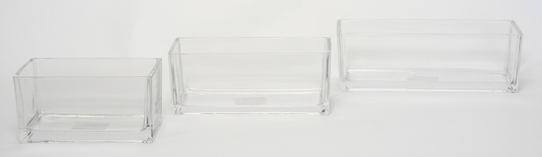 Accuschaal laag konisch langwerpig 25 cm heavy glas