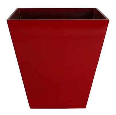 Bloempot Ella glossy red hoekig Art en Vogue in 2 afmetingen