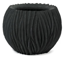 Bloempot River bowl zwart 75 cm
