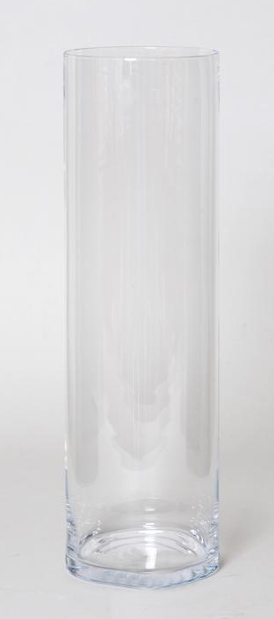 Cilinder vaas glas &Oslash; 15 cm hoogte van 50 cm zwaar glas