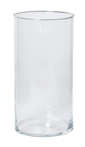Cilinder vaas glas &Oslash; 15 cm met een hoogte van 30 cm