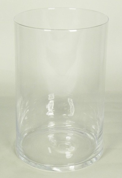 Cilinder vaas glas &Oslash; 19 cm met een hoogte van 30 cm