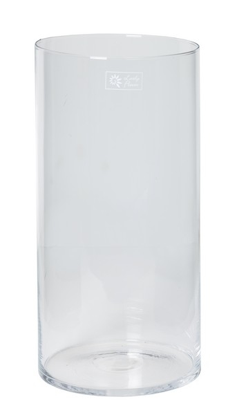 Cilinder vaas glas &Oslash; 20 cm met een hoogte van 40 cm