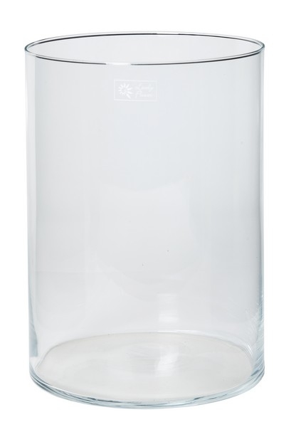 Cilinder vaas glas &Oslash; 24,5 cm met een hoogte van 35 cm