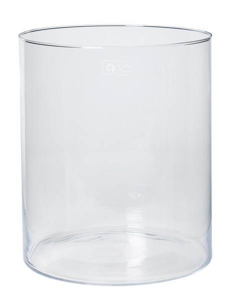 Cilinder vaas glas &Oslash; 29 cm met een hoogte van 35 cm