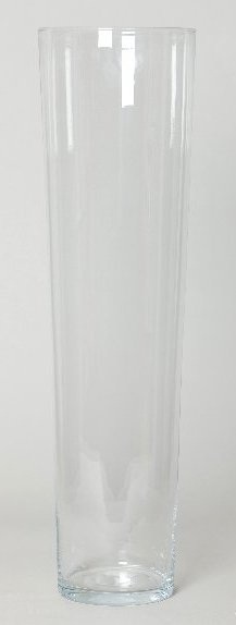 Cilinder vaas glas konisch hoog &Oslash; 18,5 cm en hoogte 70 cm