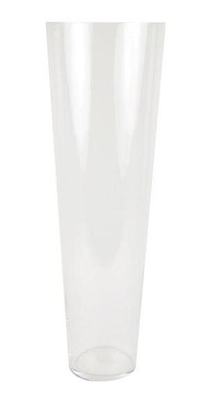 Cilinder vaas glas konisch hoog &Oslash; 22 cm en hoogte 70 cm