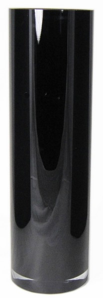 Cilinder vaas zwart glas &Oslash; 15 cm 50 cm hoog
