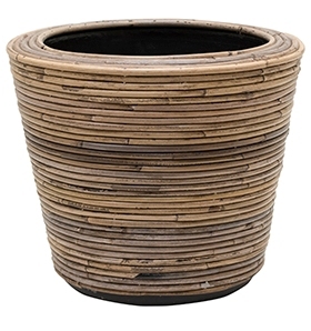 Drypot Rattan Stripe 35 cm