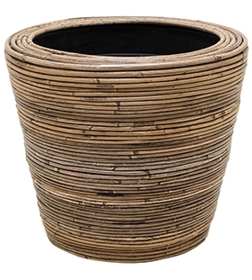 Drypot Rattan Stripe 38 cm