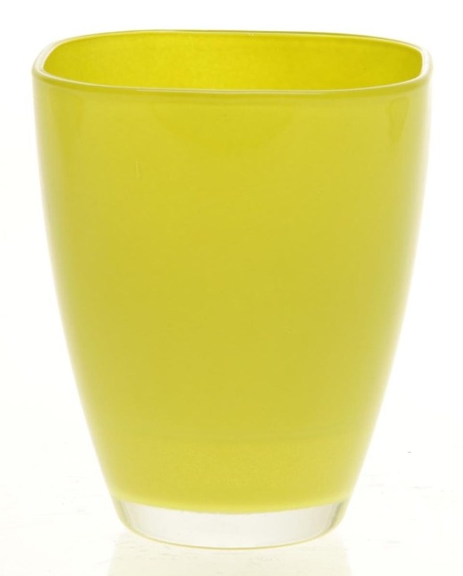 Glaspot gekleurd lime heavy glas