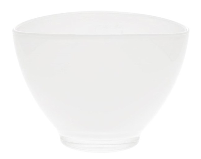 Glaspot ovaal wit heavy glas