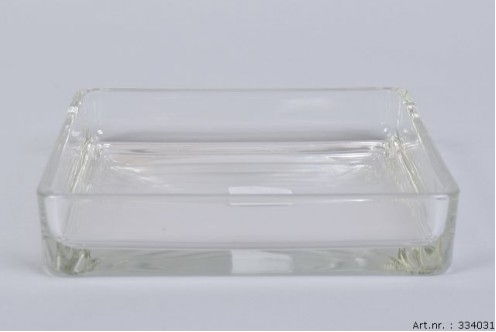 Glazen schaal vierkant 19 cm