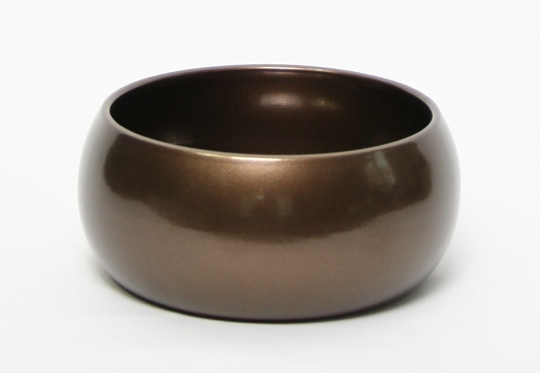 Keramieken plantenschaal Bowl round bronze