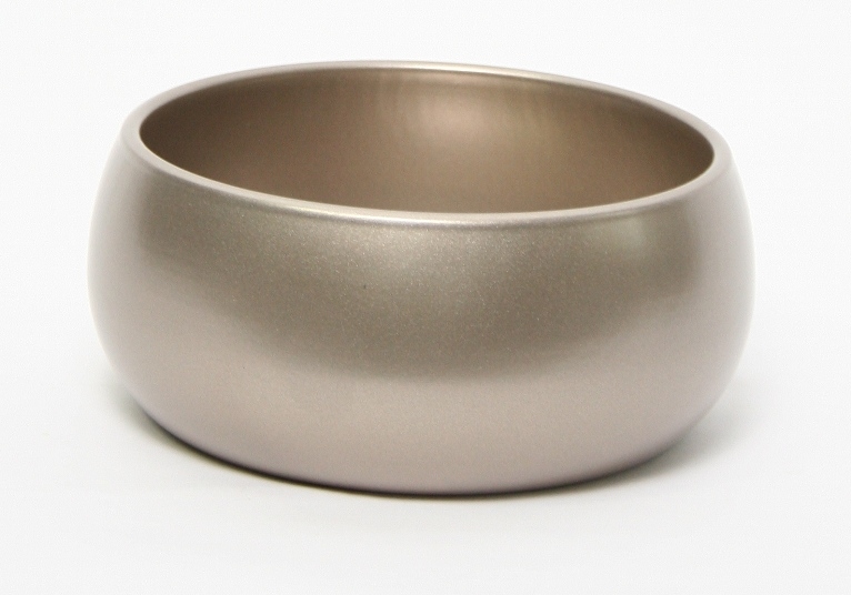 Keramieken plantenschaal Bowl round champagne