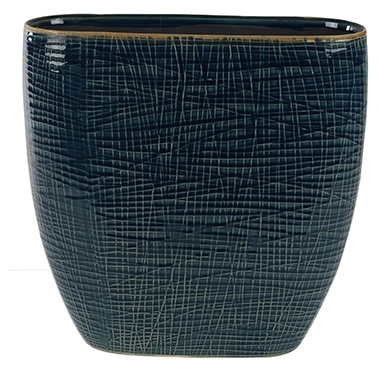 Keramieken planter Lotte denim blue in 2 afmetingen