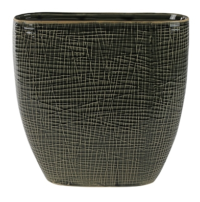 Keramieken planter Lotte old green