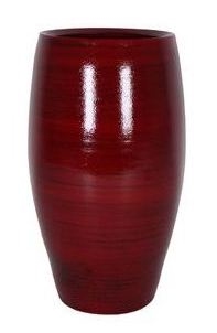 Keramieken vaas Cresta rood 35 cm