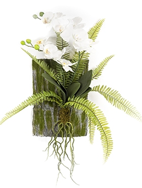 Kunstplant Phalaenopsis fern deco L