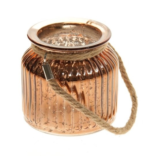 Lantaarn van glas Jinga in goud, brons en zilver