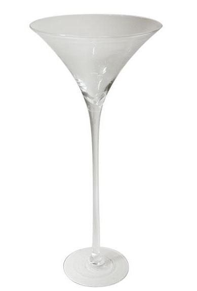 Martiniglas konisch op voet 70 cm hoog