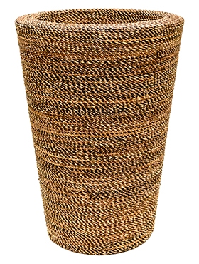 Plantenbak Honey gemaakt van gevlochten touw 78 cm
