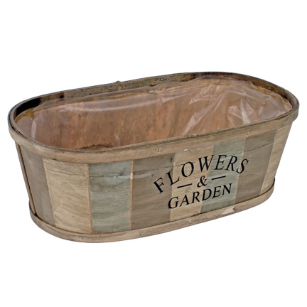 Schaal Flowers &amp; Garden hout